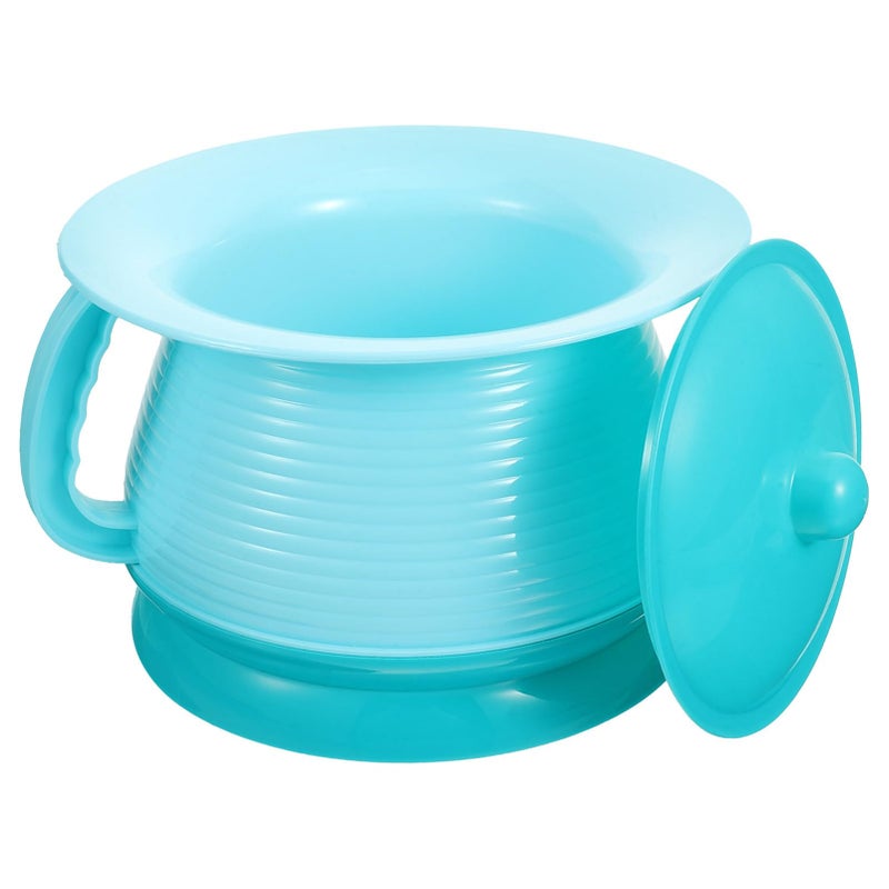 Blue Kids Travel Potty with Handle Portable Urinal for Boys Girls Potty Training Outdoor Use - Image 2