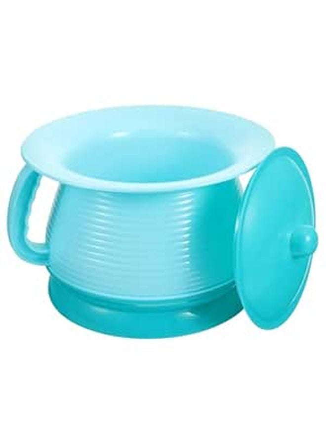 Blue Kids Travel Potty with Handle Portable Urinal for Boys Girls Potty Training Outdoor Use - Image 1