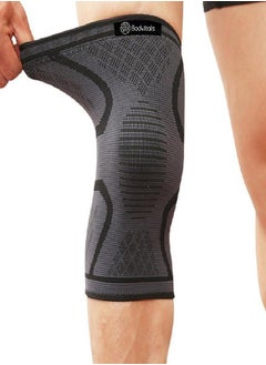 BODVITALS Knee Brace Compression Sleeve | Sports Knee Sleeve for Men and Women | Knee Brace for Running, Indoor & Outdoor Sports, Gym, Cycling, Football, Basketball and Weightlifting (Black, M) - pzsku/Z26FC6878A6660B77CD1FZ/45/_/1719837574/5a8006f9-a7f1-4d40-a55f-baef25630b90