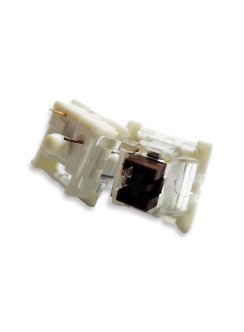 Mechanical Switch, 3-Pin Plate Mounted BROWN Switches Equivalent, Hot-Swappable DIY Keyboard Clicky Switch Mode, 50 Million Click(10 pcs Switches) - Image 3