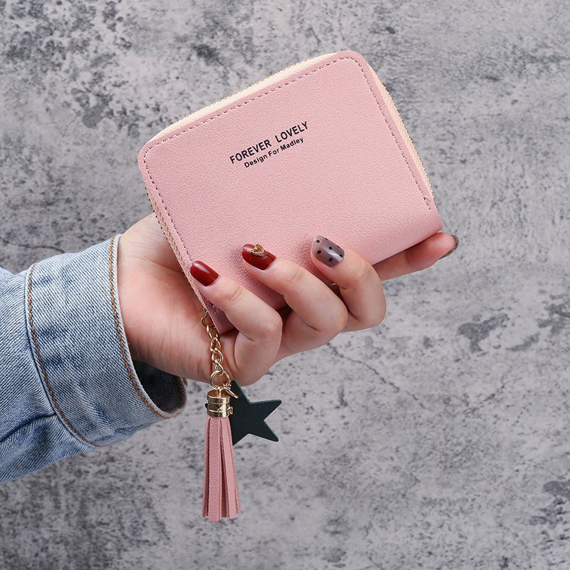 Multifunctional Solid Color PU Leather Wallet, RFID Blocking Design Portable Daily Storage Purse for Cards Cash Coin Business Use - Image 1