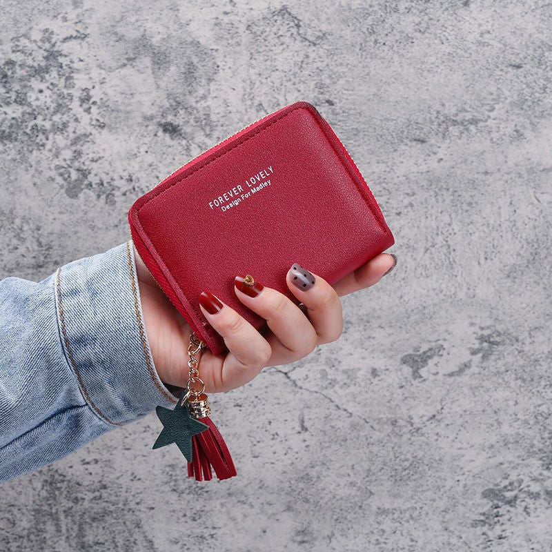 Multifunctional Solid Color PU Leather Wallet, RFID Blocking Design Portable Daily Storage Purse for Cards Cash Coin Business Use - Image 3