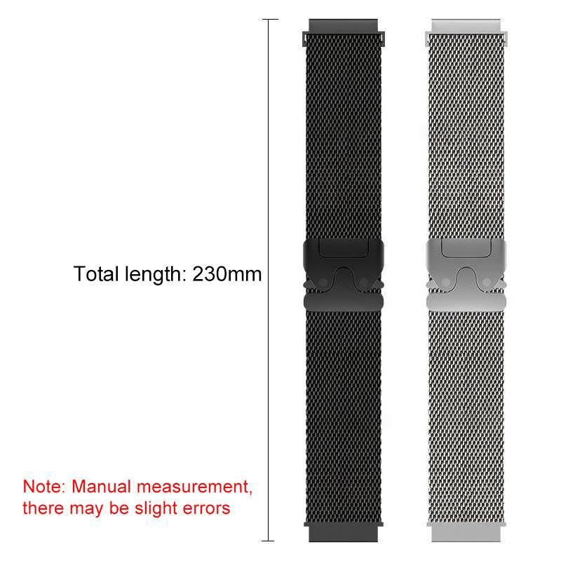 erorex For Huawei Watch D2 Milanese Parachute Buckle Stainless Steel Watch Band(Black) - Image 3