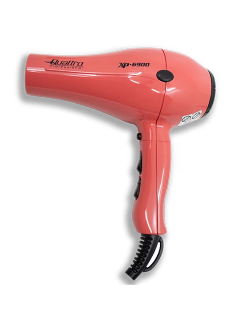 كواترو مجفف شعر احترافي وردي Xp-6900