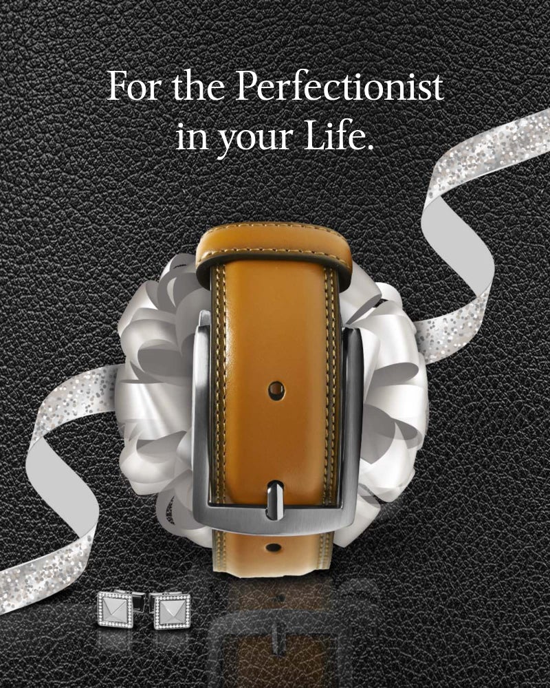 Access Denied Genuine Leather Dress Belts For Men - Mens Belt For Suits, Jeans, Uniform With Single Prong Buckle - Designed in the USA - Gifts For Men  - Image 5