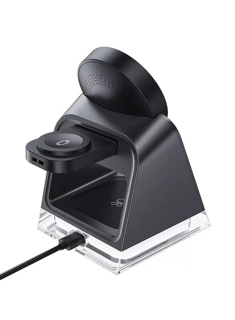 ACEFAST E17 Desktop 3-in-1 Wireless Charging Holder Black - Image 2