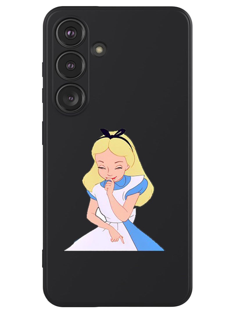 Theodor Protective Slim Fit Case Liquid Silicone Cover with Full Body Protection Anti-Scratch Shockproof Case For Samsung Galaxy S24 (Black) - Alice Gigling - Image 1