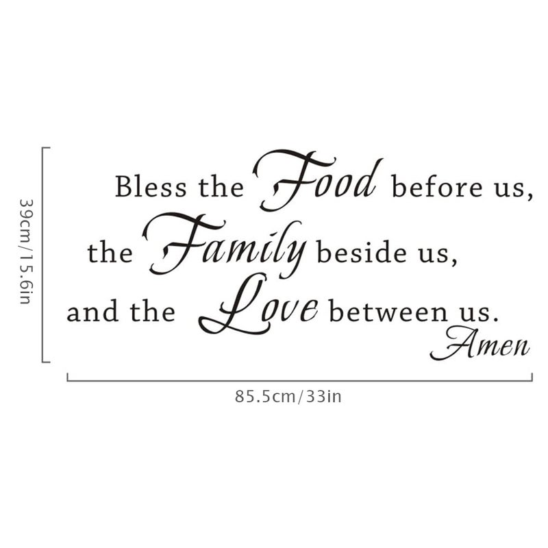 FlyWallD Kitchen Wall Decals Family Wall Decor Kitchen Stickers Prayer Quotes Dining Room Art Vinyl Lettering - Image 5