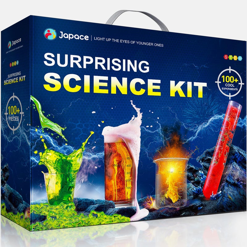 Japace 100+ Experiments Science Kit for Kids, Cool Boy Christmas Birthday Gift Ideas, Chemistry and Physics Set STEM Toys for Boys Girls - Image 1