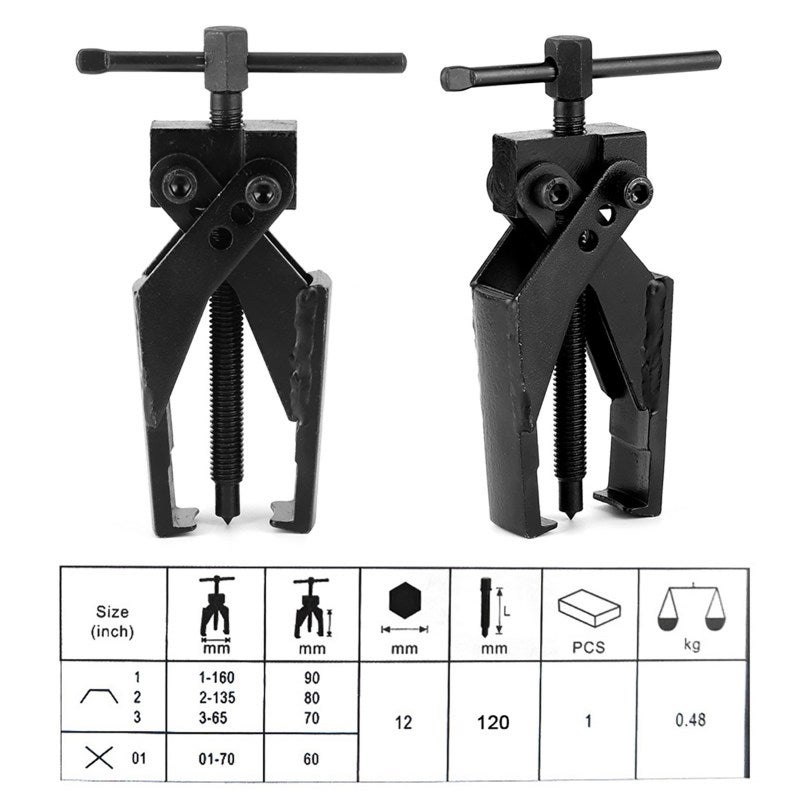 2-Claw Puller: Forged Carbon Steel 2-Claw Puller - High Hardness Toughness & Rust-Resistant Bearing Puller for Auto Mechanic Car Repair Maintenance - Image 5