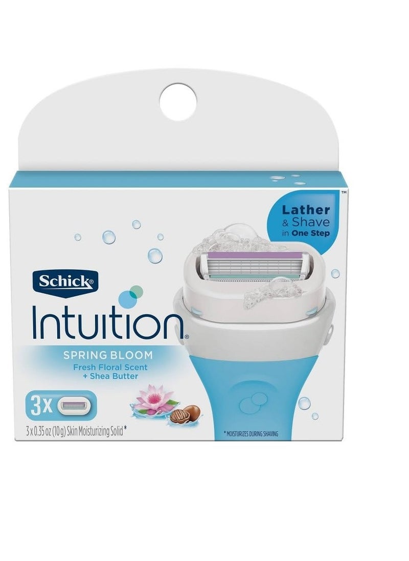 Intuition Schick Intuition - Variety Refill Pack - Includes 3 of each scent, Pure Nourishment, Sweet Citrus, Spring Bloom with Shea Butter, Sweet Water Lily, Total of 12 Refill Cartridges Gift Set for Women  - Image 2