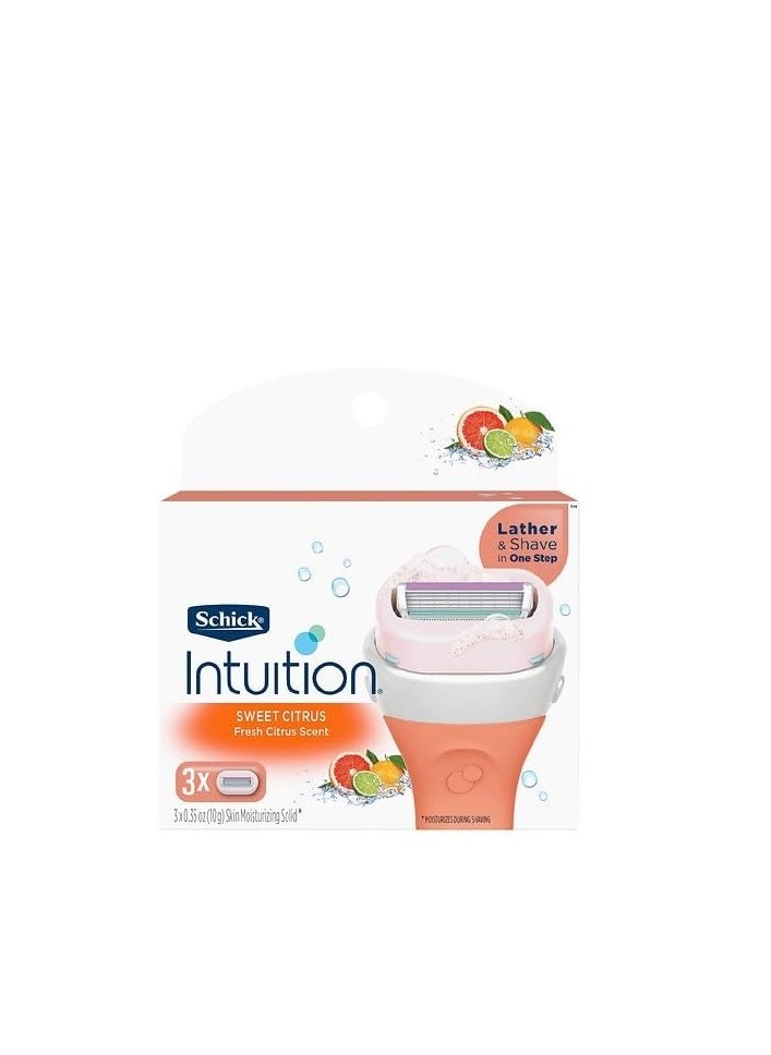 Intuition Schick Intuition - Variety Refill Pack - Includes 3 of each scent, Pure Nourishment, Sweet Citrus, Spring Bloom with Shea Butter, Sweet Water Lily, Total of 12 Refill Cartridges Gift Set for Women  - Image 3