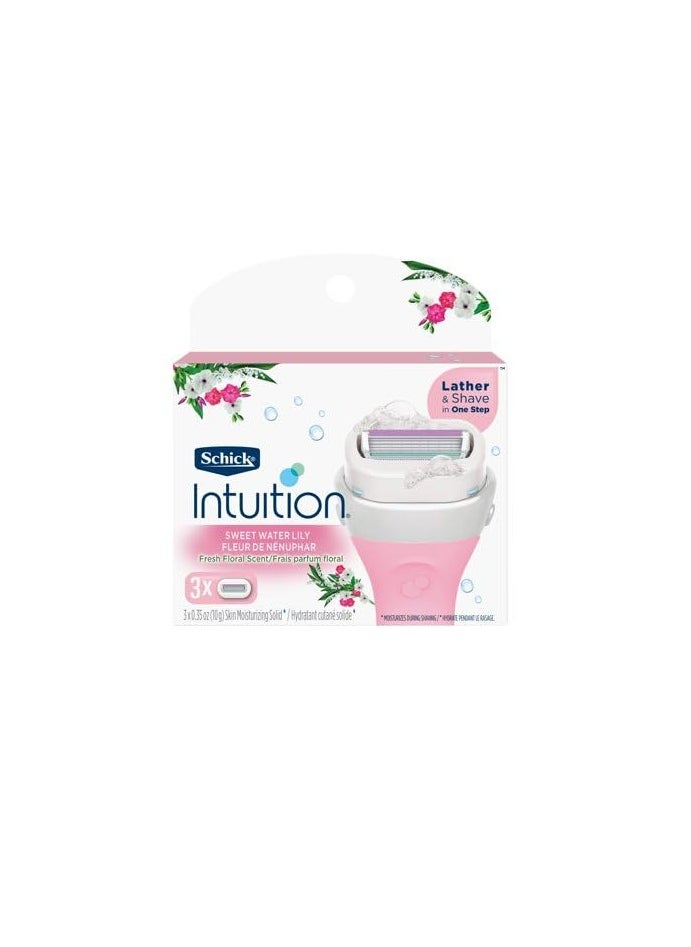 Intuition Schick Intuition - Variety Refill Pack - Includes 3 of each scent, Pure Nourishment, Sweet Citrus, Spring Bloom with Shea Butter, Sweet Water Lily, Total of 12 Refill Cartridges Gift Set for Women  - Image 4