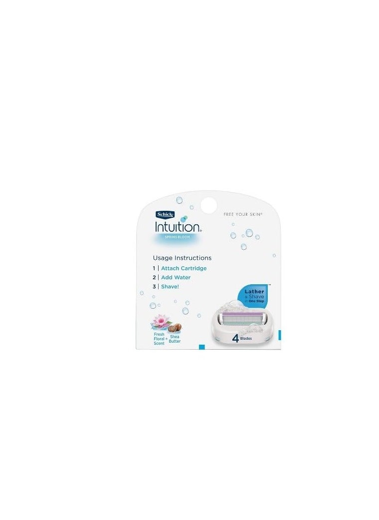 Intuition Schick Intuition - Variety Refill Pack - Includes 3 of each scent, Pure Nourishment, Sweet Citrus, Spring Bloom with Shea Butter, Sweet Water Lily, Total of 12 Refill Cartridges Gift Set for Women  - Image 5