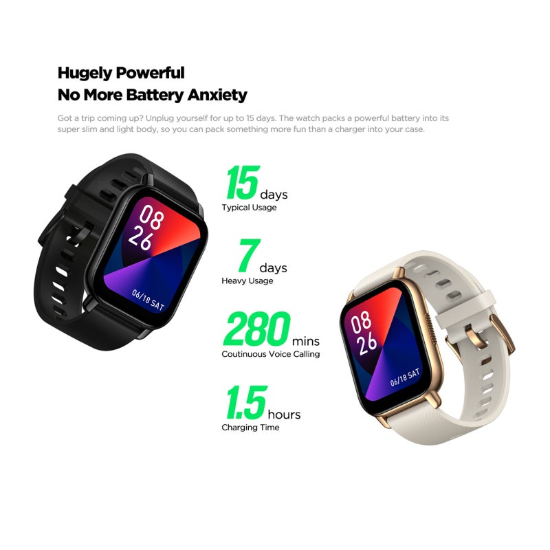 Btalk Smart Sports Bracelet 1.86'' Full-touch Large Screen BT Call 24H Health Monitor IP68 Waterproof 15 Days Battery Life 100＋Watch Faces Multiple Sports Mode - Image 3