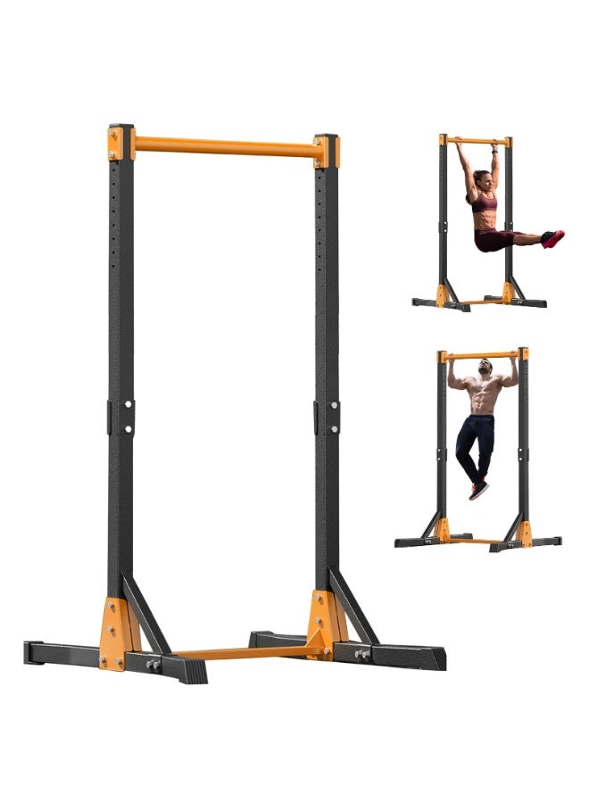 والالا محطة سحب، برج طاقة محمول، محطة سحب، حامل قضيب سحب قائم بذاته لصالة الألعاب الرياضية المنزلية، محطة سحب وغطس مع 11 ترسًا للتعديل، أسود - Image 1