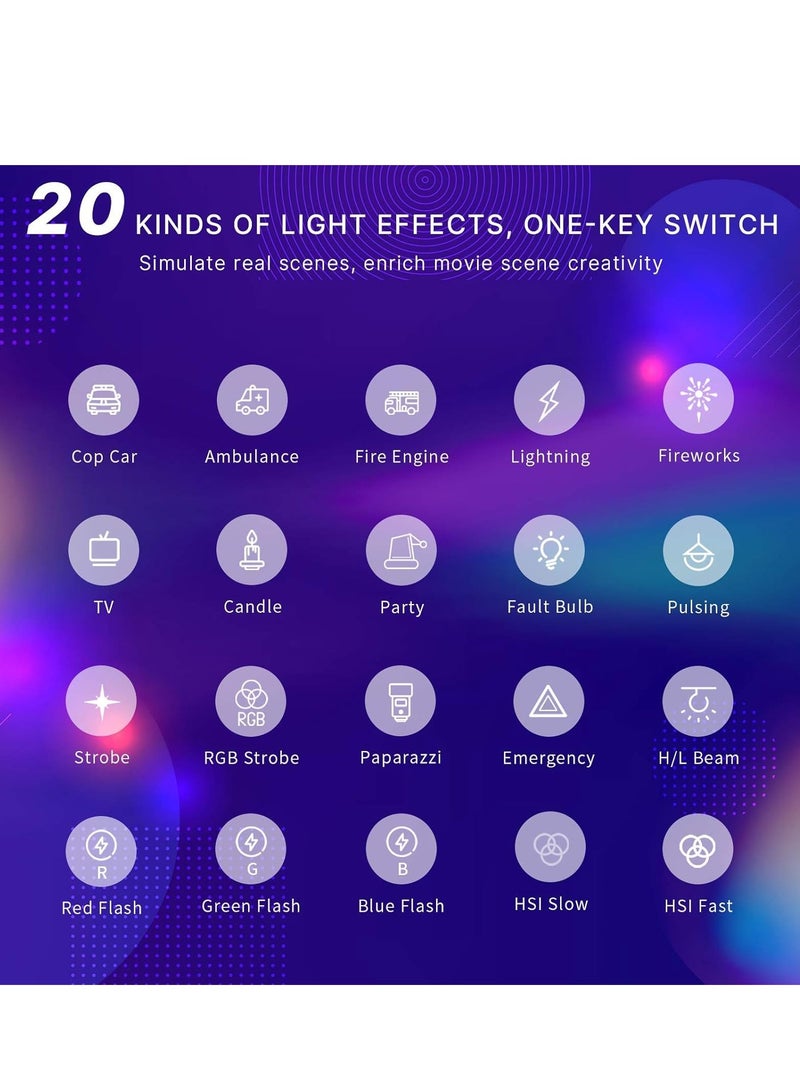 مصباح فيديو LED RGB VL120 - Image 3