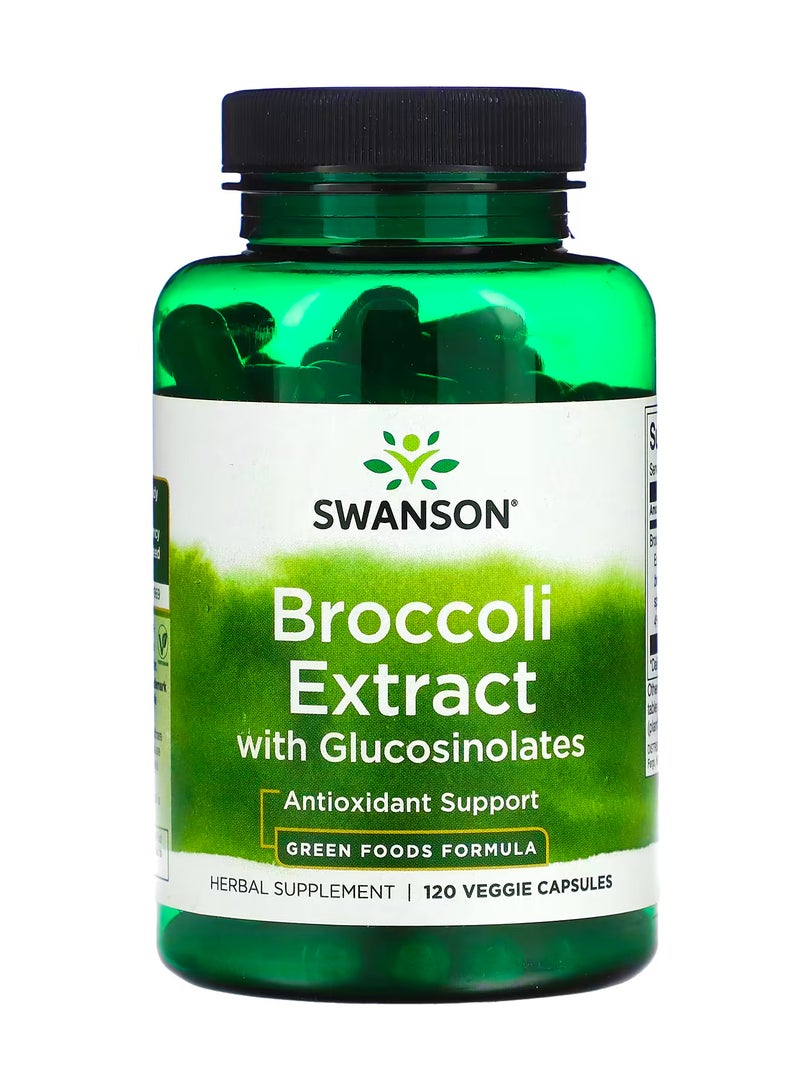 سوانسون مستخلص البروكلي مع الجلوكوزينات  120 كبسولة نباتية