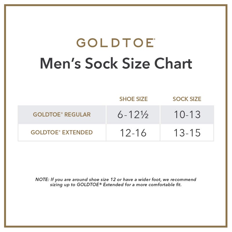 GOLDTOE Men's Carlyle Crew Dress Socks, 3-Pairs, Taupe Argyle, Large - Image 2