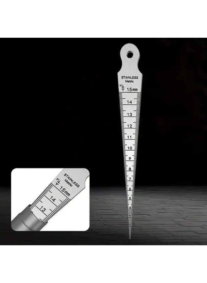 Stainless Steel Taper Gauge Double Scale Metric Imperial 1 15mm Welding Gap Inspection Tool Silvery - Image 5