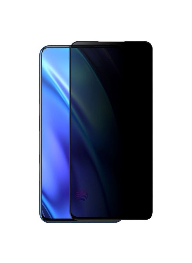 Generic - For OPPO Reno7/8 360 Degree Anti-peep Tempered Film FindX8 Rrno12F Four-sided Anti-peep Film-Color:360-degree Silk Screen Anti-peeping Belt Plate Black-Dimensions:Reno ACE - Image 1