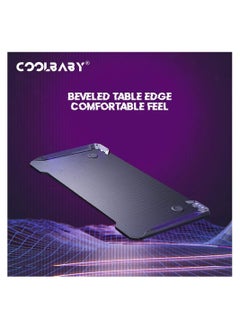Cool Baby Gaming Desk Z Shaped Large PC Computer Gaming Desks Tables with Cup Holder and Headset Hook for E-Sport Racing Gamer Pro Home Office Gift E-Sports Carbon Fiber Table  - Image 4