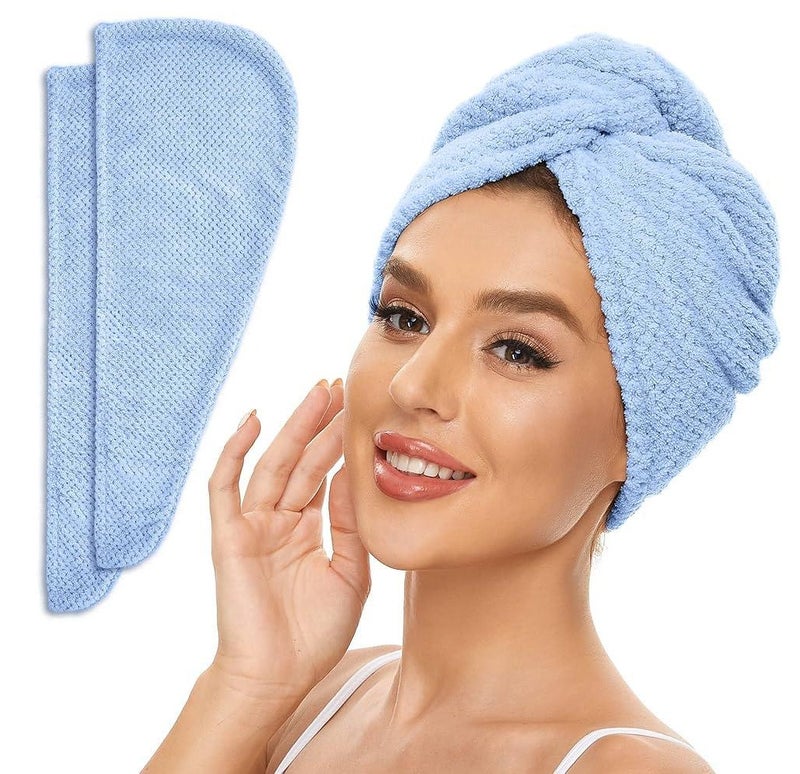 100% Cotton Hair Towel Wrap – Soft, Absorbent & Quick-Dry Turban for All Hair Types