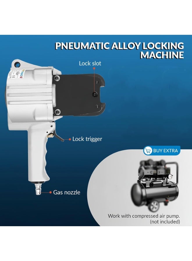 Rubik Pneumatic Steel Strapping Tensioner Machine for 32mm Width & 0.8mm - 1.2mm Thickness with 4000N Tensioning Force, Handheld Tools for Steel Iron Metal Banding - Image 4