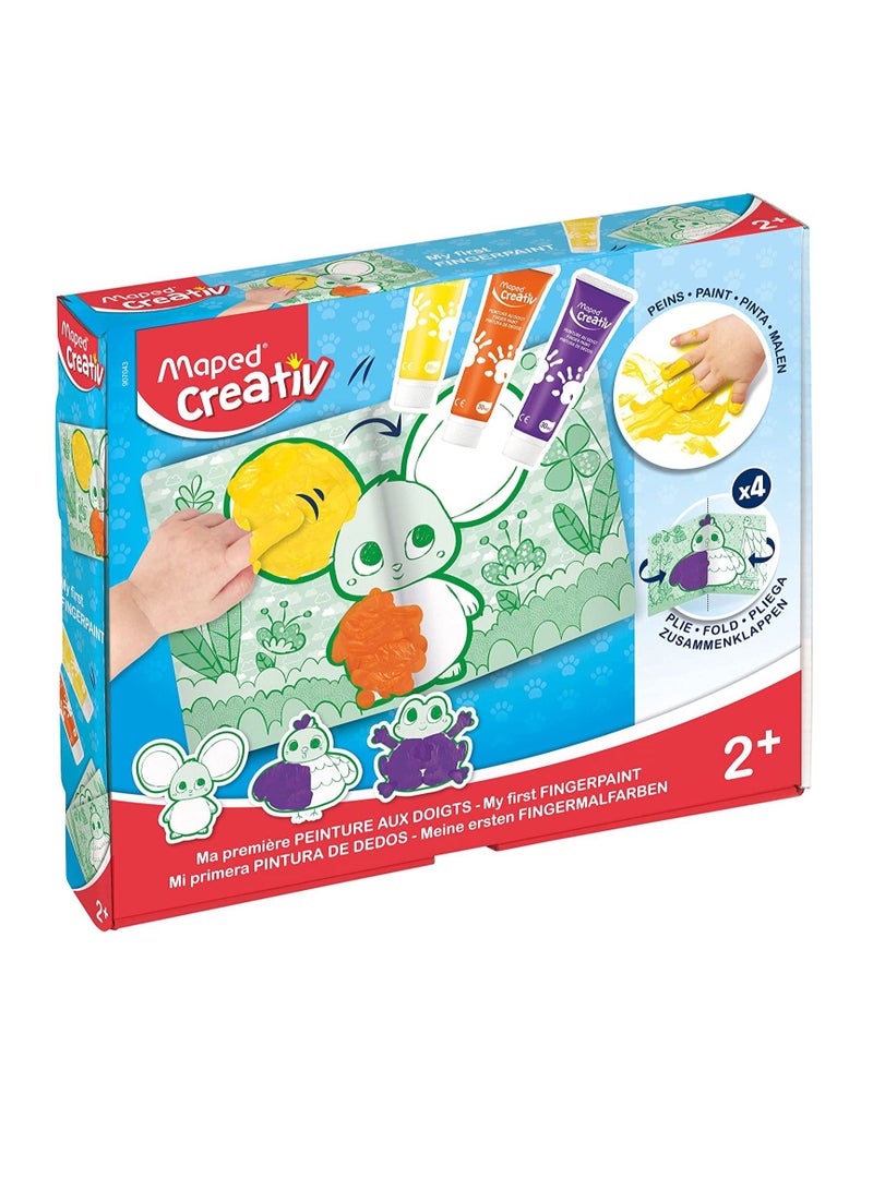 Maped طلاء الأصابع الإبداعي متعدد الألوان للأطفال في سن مبكرة - Image 1