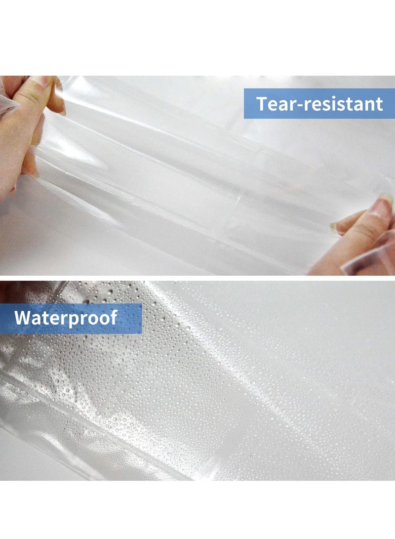 SYOSI Rain Ponchos Transparent Raincoat Fashion Reusable Eva Raincoats With Hood For Adults Clear Raincoat For Women And Men - Image 5