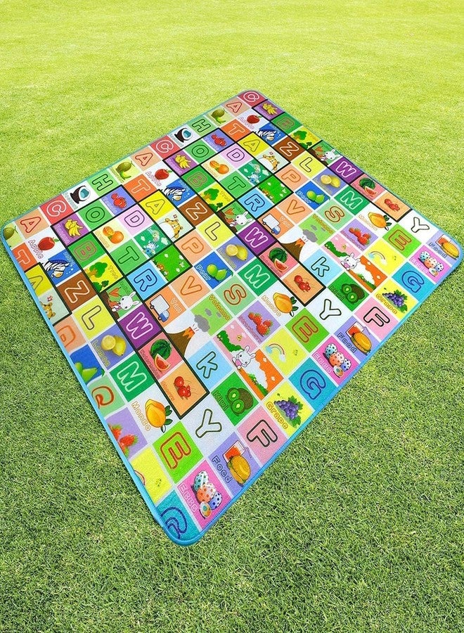 SMARAN Double Sided Water Proof Baby Play Mat for Crawling Kids Play Mats, Anti Skid, Double Sided Baby Crawling Floor Mat Waterproof Play mat for Kids, Baby Play mats (6x4 Ft, 0.3 Cm Thickness)(Green) - Image 4