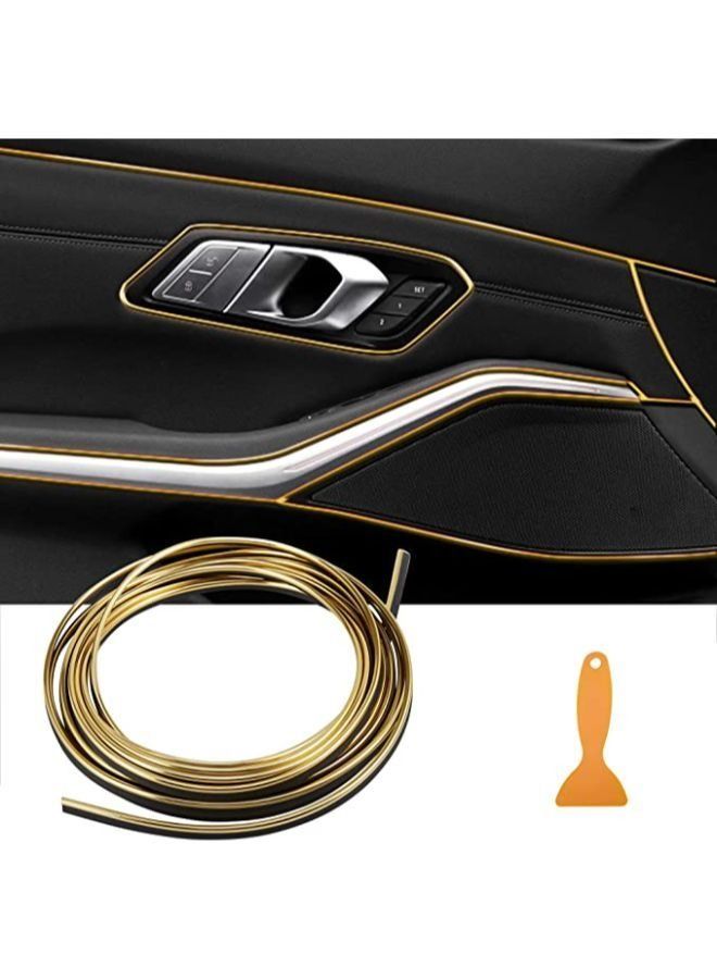 5M Car Interior Moulding Trim Strips Automobile Exterior Decoration Moulding Trim Line Dashboard Decorative DIY Flexible Strip - Image 1
