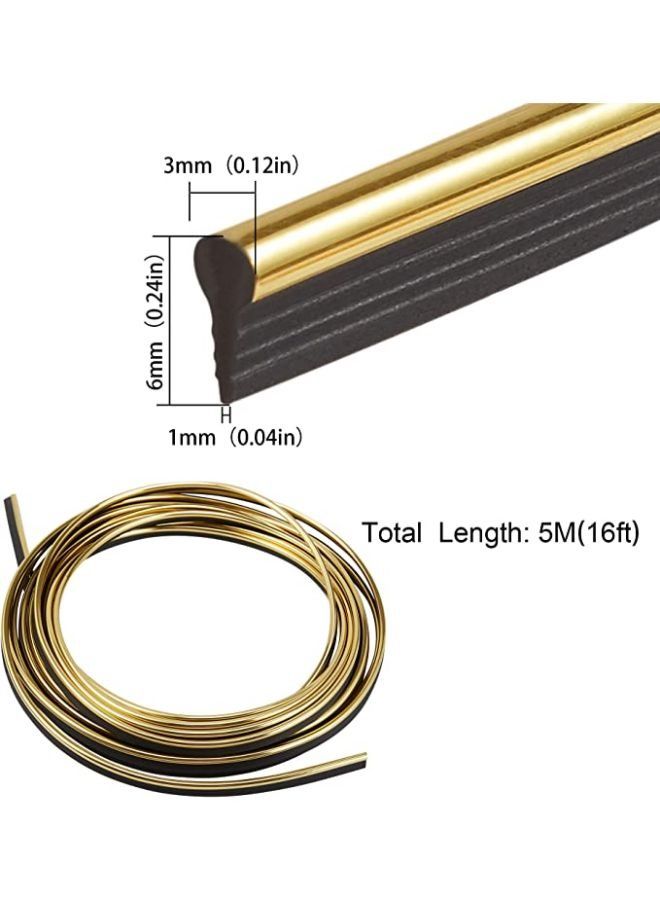 5M Car Interior Moulding Trim Strips Automobile Exterior Decoration Moulding Trim Line Dashboard Decorative DIY Flexible Strip - Image 2