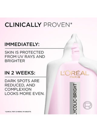 لوريال باريس واقي الشمس غليكوليك برايت UV السائل بمعامل حماية +SPF 50 PA++++، مضاد للبقع الداكنة، غني بحمض الغليكوليك والنياسيناميد، يقلّل من البقع الداكنة – 50 مل. - view 5