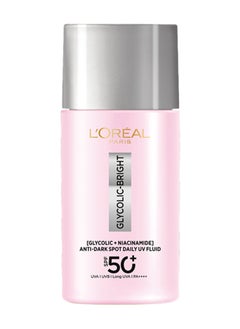 L'OREAL PARIS Glycolicbright Uv Fluid Spf 50+ Pa++++ Anti-Dark Spot Sunscreen With Glycolic Acid + Niacinamide, Reduce Dark Spots 50 Ml  - Image 1