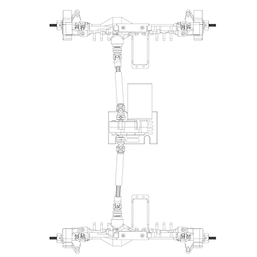 MEUS RACING Cheat Code Capra 1.9 ISO Axles Kit for Axial Capra 1.9 4X4 and DIY SCX10 SCX10 II Upgrades (4WS-Silver) - Image 3