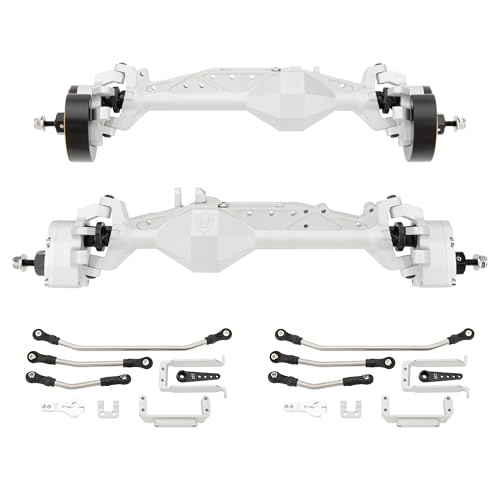 MEUS RACING Cheat Code Capra 1.9 ISO Axles Kit for Axial Capra 1.9 4X4 and DIY SCX10 SCX10 II Upgrades (4WS-Silver) - Image 1