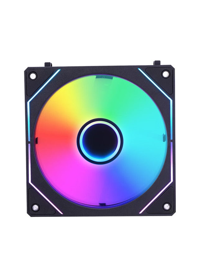 Play Jia Wanjia Xingchen Pro Building Block Fan, Black, Single Pack, 12cm Water Cooling Case Fan Module, Wireless Splicing/argb Light Synchronization/pwm Temperature Control - Image 2