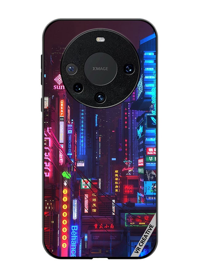 VR CREATIVE Protective Case Cover For Huawei Mate 60 Pro Plus Street Nights Design Multicolour - Image 1