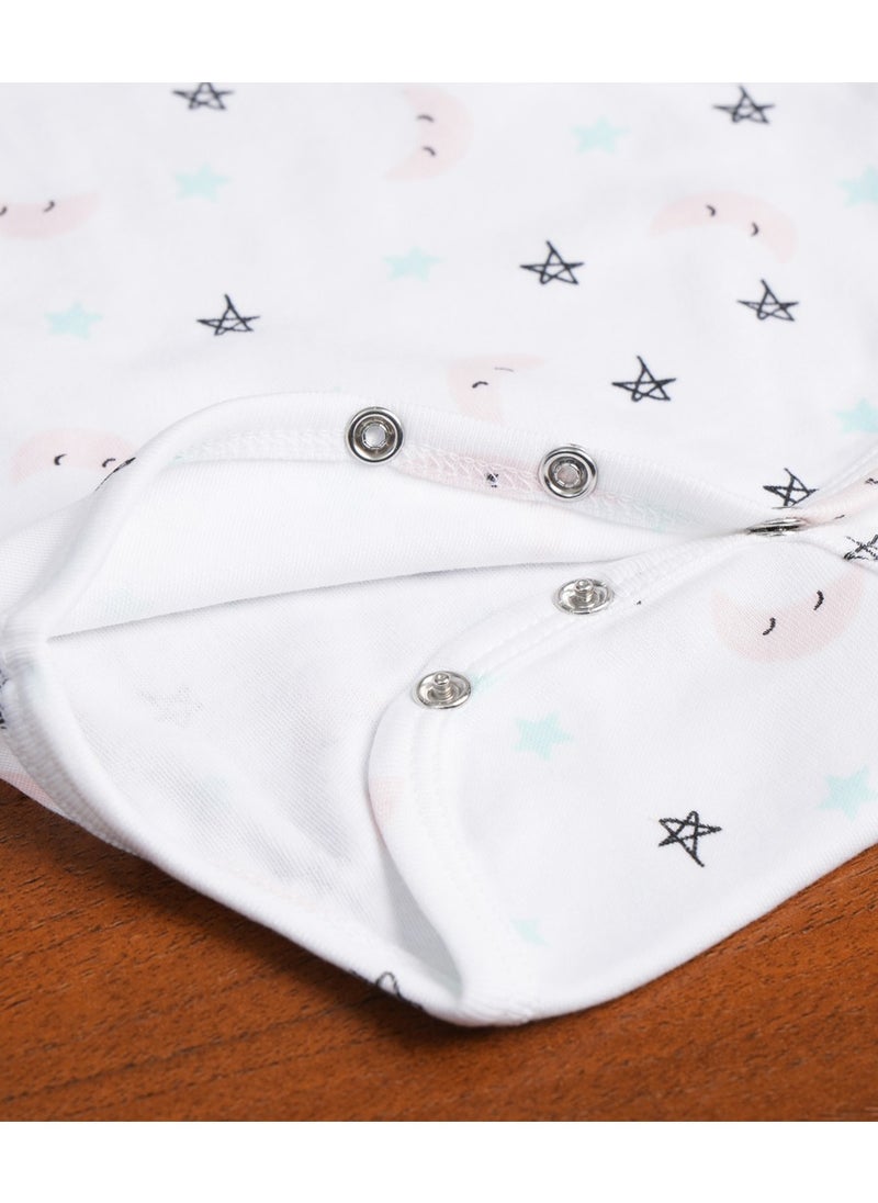 Esabela - Baby Sleepsuit & Bodysuit Set Soft Cotton Baby Bodysuit Cozy, Breathable, and Gentle on Skin, Swaddle/Sleep Suit/Body Suit/Burp Cloth/Cap/Bib for New Born Infant Size Age 0+ Months - Image 1