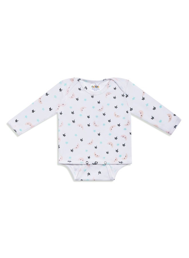 Esabela Baby Sleepsuit & Bodysuit Set Soft Cotton Baby Bodysuit Cozy, Breathable, and Gentle on Skin, Swaddle/Sleep Suit/Body Suit/Burp Cloth/Cap/Bib for New Born Infant Size Age 0+ Months - Image 2