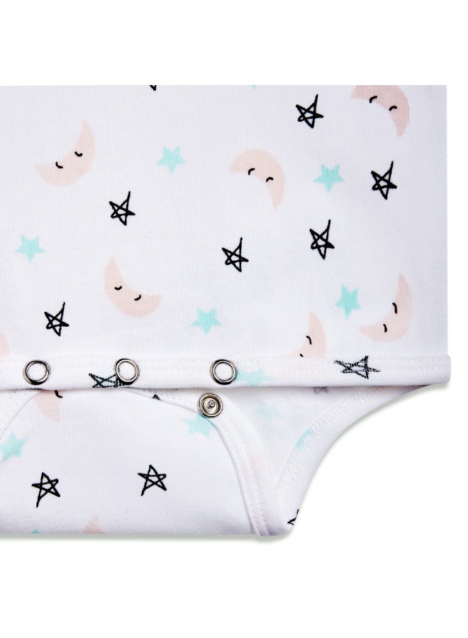 Esabela Baby Sleepsuit & Bodysuit Set Soft Cotton Baby Bodysuit Cozy, Breathable, and Gentle on Skin, Swaddle/Sleep Suit/Body Suit/Burp Cloth/Cap/Bib for New Born Infant Size Age 0+ Months - Image 3