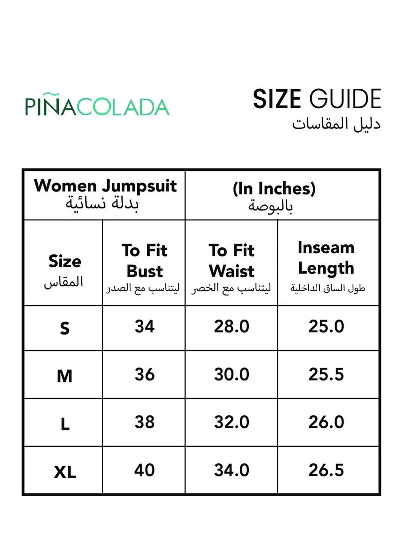 PINACOLADA Women's Forest Green Solid Utility Playsuit