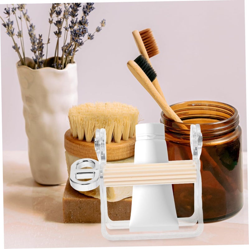 Plastic Manual Toothpaste Squeezer Compact Rotating Tube Press Tool For Cosmetics - Image 4