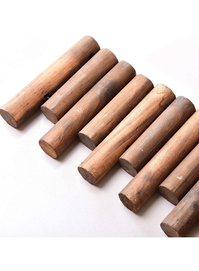 LINGWEI Wooden Garden Edging Border Wooden Fence For Landscaping Wooden Garden Fence Interlocking Panels Decorative Fence Lawn Stakes Garden Picket Fence For Indoor Outdoor - Image 4