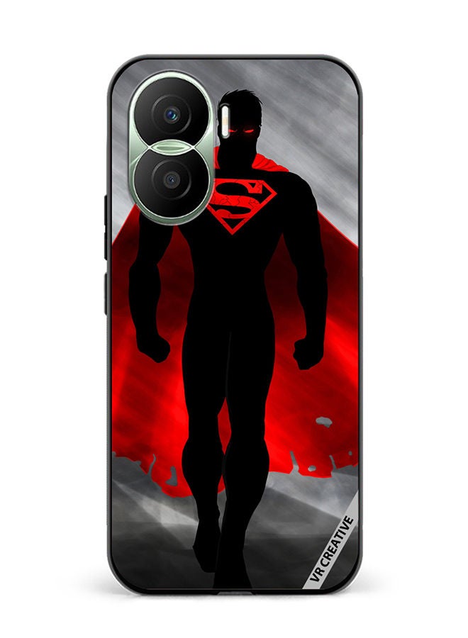 VR CREATIVE Protective Case Cover For Honor Play7T Pro Superman Black And Red Design Multicolour - Image 1
