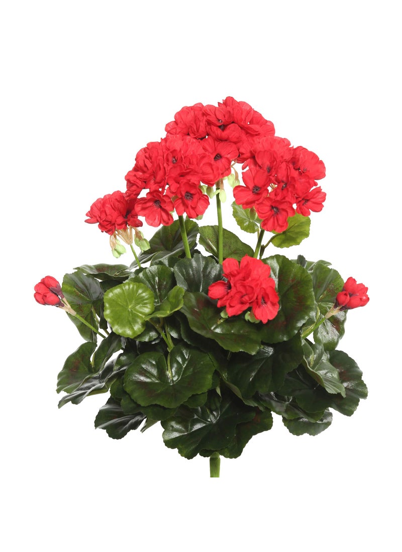 Vickerman Vickerman Everyday Artificial Red Geranium Bush 1525 Long  Premium Faux Floral Decor for Wedding or Everyday Arrangements  Maintenance Free Flowers 