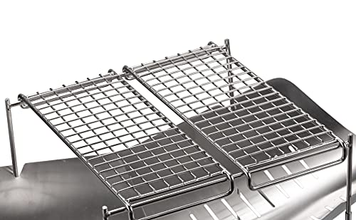 camping moon CAMPINGMOON 304 Stainless Steel Cooking Grates (L 9.3 x W 3.5 x H 0.7) for Camping Stove Grill Campfire Open Fire MTG-G (1pc of cooking grate MTG-G) - Image 5