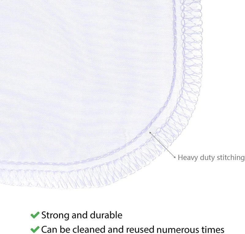 ALEGI Media Filter Bag Aquarium Extra Fine,Reusable 180 Micron Drawstring Mesh Filter Bags for Very Fine Resins Filter (7.5"*3.6" (6 Pack)) - Image 2