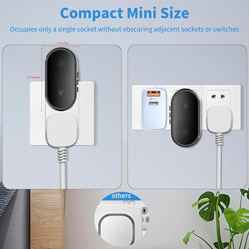 lokza Wireless Door Bell for Home Long Range, Waterproof Calling Bell Cordless Door Bell up to 1000ft Range with 55 Chimes, LED Light, 5-Level Volume (1 Receiver + 2 Buttons) - Image 3